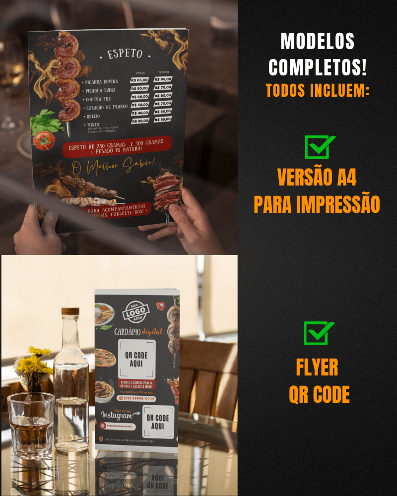 Cardápio Modelo 6